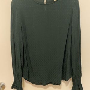 Dark green long sleeve top